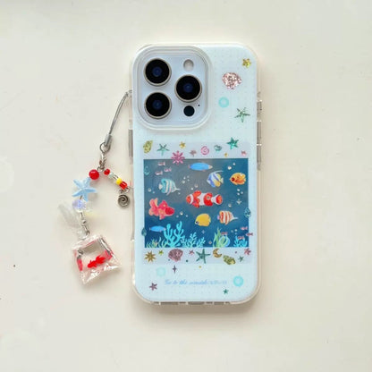 "Coral Reef Fish" 🐟🫧iPhone Case