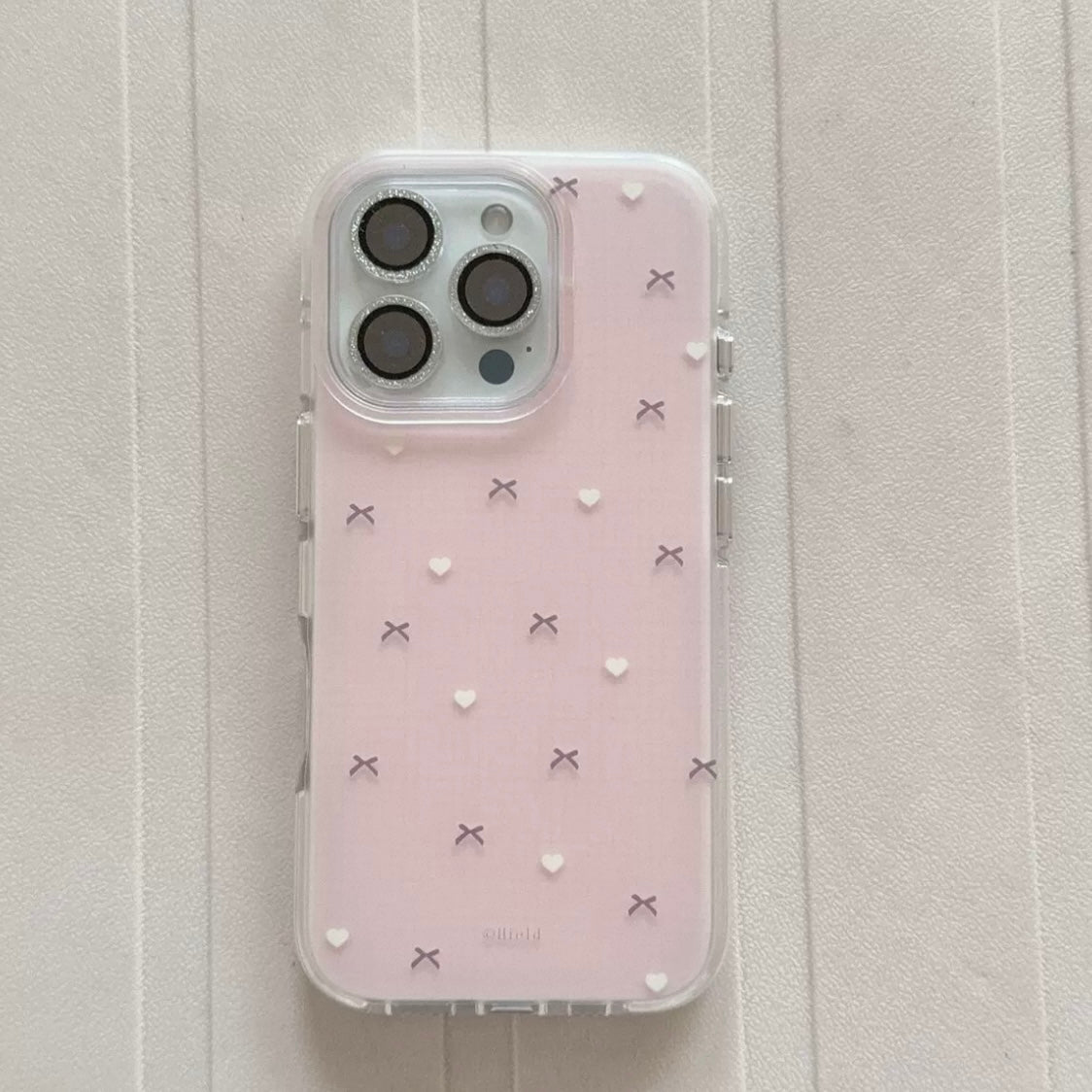 Cute and simple bow heart shape Phone Case (No Shipping Costs Worldwide)