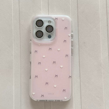 Cute and simple bow heart shape Phone Case (No Shipping Costs Worldwide)