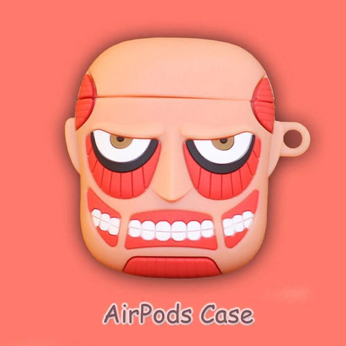 Big Faced Monster Airpod Case Cartoon Silicone Case