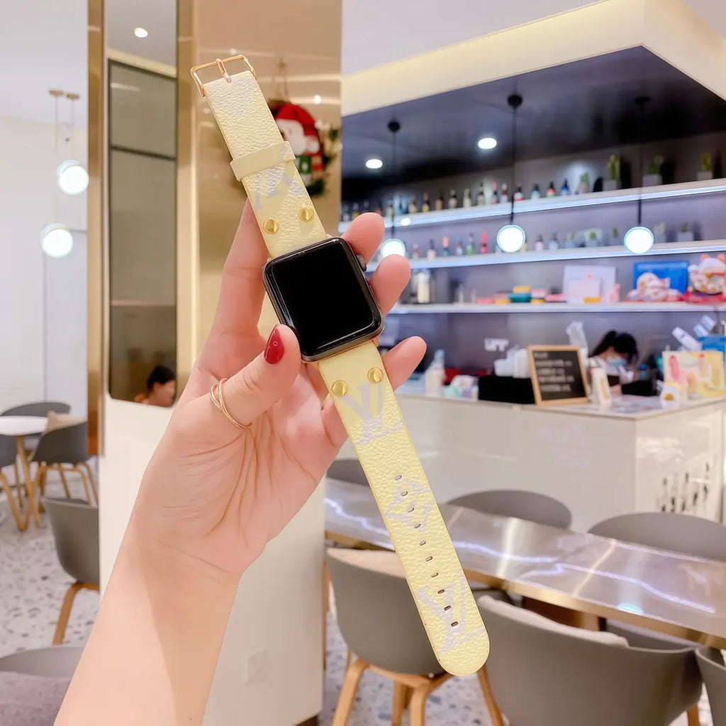 Luxury Leather Band for Apple Watch