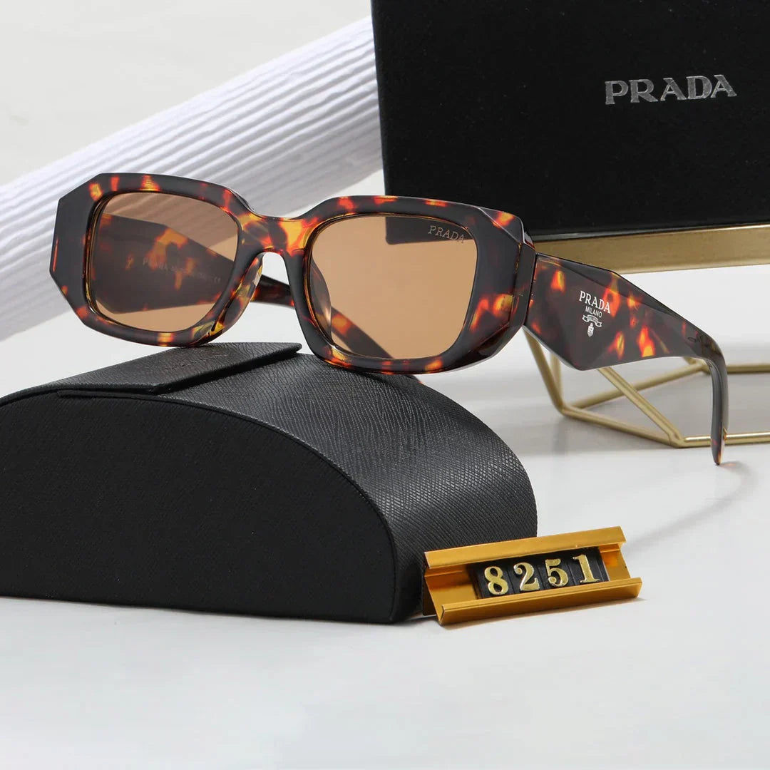 Polygonal Retro Unisex Sunglasses 8251