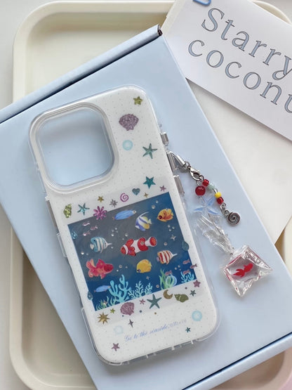 "Coral Reef Fish" 🐟🫧iPhone Case
