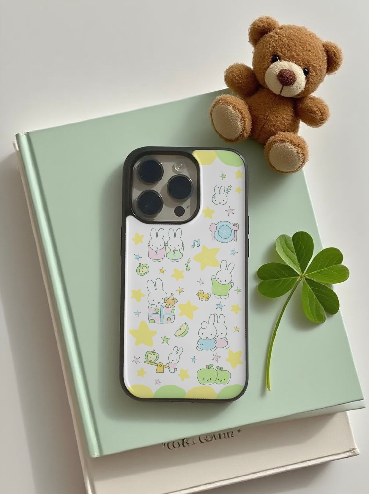 miffy 🍏 green 🍀-Handmade resin drip iphone case