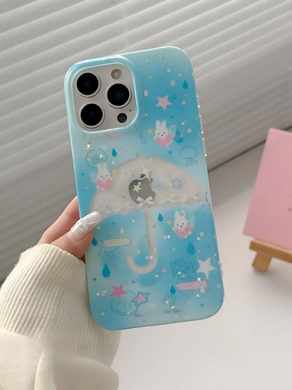 Blue Star Umbrella ☔️ iPhone Case