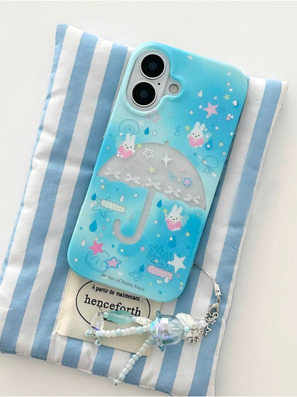 Blue Star Umbrella ☔️ iPhone Case