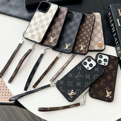Luxury Black & White Hand Chain iPhone Case