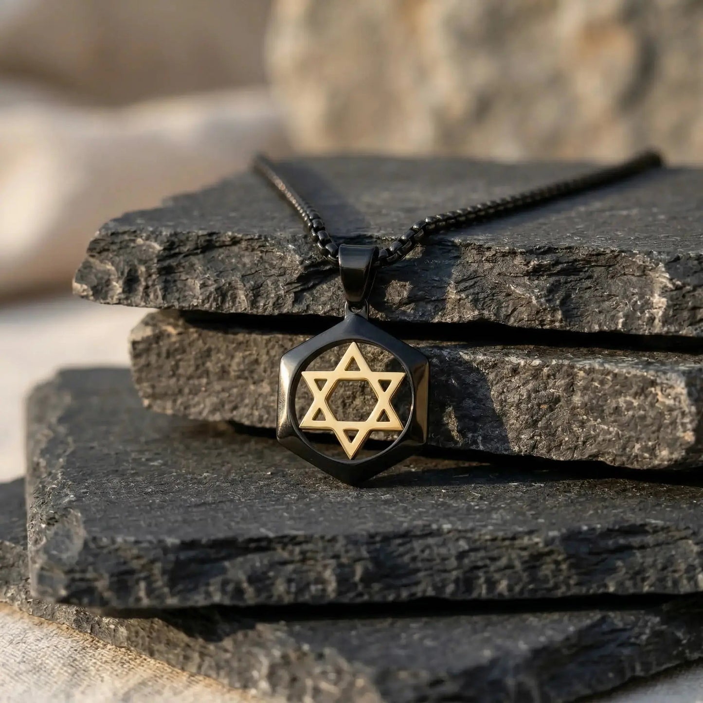 Modern Star David Necklace