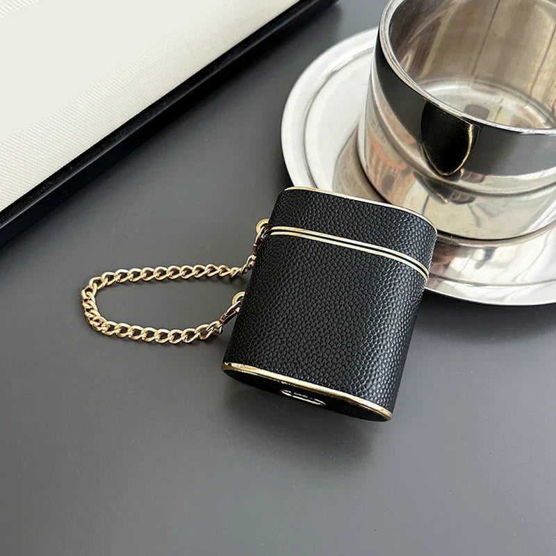 Leather Sleeve Cute Earphone Case For Airpods 1 2 3 With Wrist Strap Case Airpods Pro 2