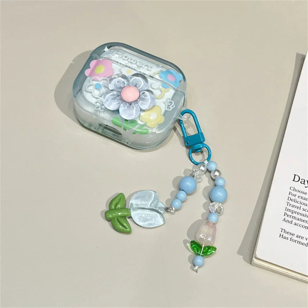 Flower Case For AirPods 1 2 3 Cover