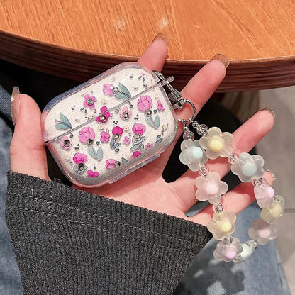 Keychain Cover For Apple AirPods 2 Pro 3 3rd generation Earphone Case