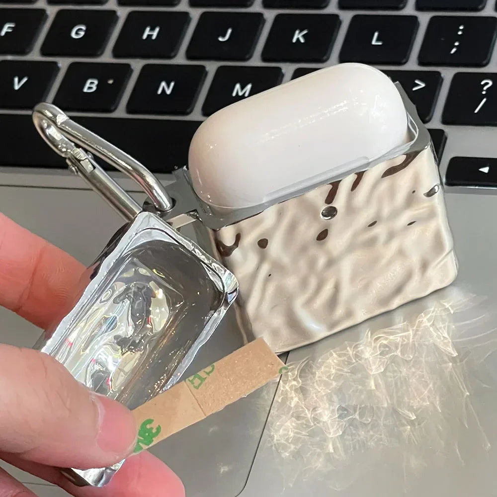 Silver Case for AirPods 3 Pro 2 Earphone Case for AirPod 1/2/3 Cover