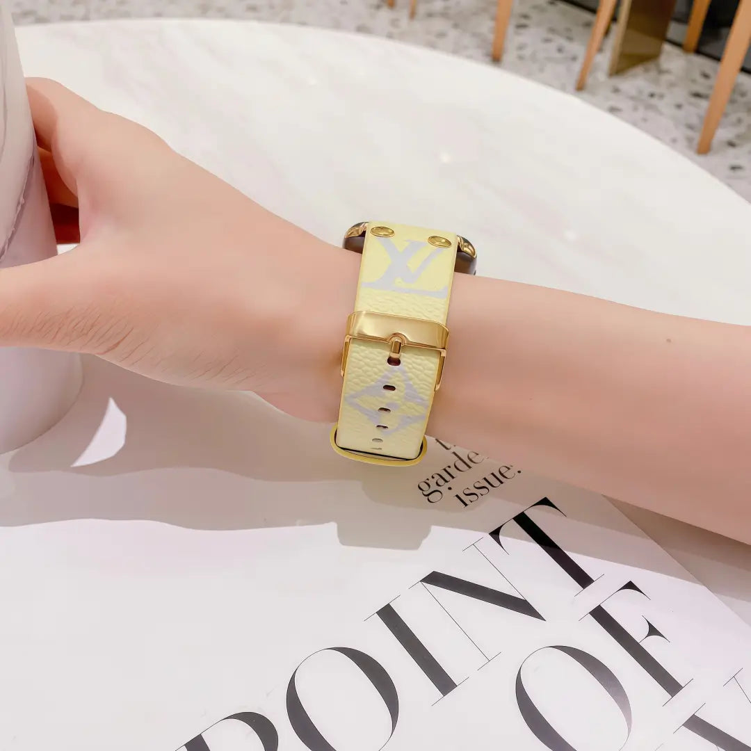 Luxury Leather Band for Apple Watch
