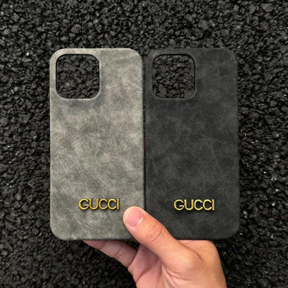Classic Vintage Suede-Style iPhone Case